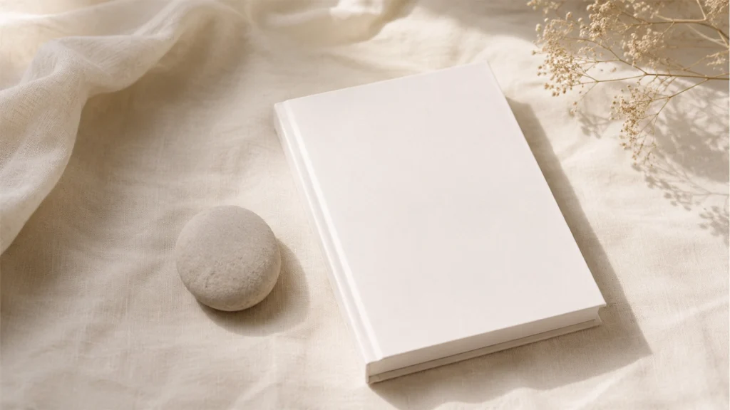 Kindle本『あなたらしく生きていいんです！』を紹介するための、自己受容と不安へのやさしい向き合い方を表した写真風イメージ