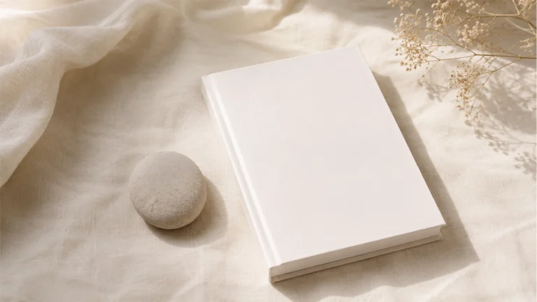 Kindle本『あなたらしく生きていいんです！』を紹介するための、自己受容と不安へのやさしい向き合い方を表した写真風イメージ